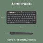 Logitech Pebble Keys 2 K380s toetsenbord RF-draadloos + Bluetooth QWERTY US International Grafiet (920-011851) thumbnail
