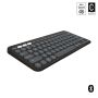 Logitech Pebble Keys 2 K380s toetsenbord RF-draadloos + Bluetooth QWERTY US International Grafiet (920-011851) thumbnail