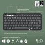 Logitech Pebble Keys 2 K380s toetsenbord RF-draadloos + Bluetooth QWERTY US International Grafiet (920-011851) thumbnail