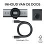 Logitech MX Brio 705 for Business webcam 8,5 MP 4096 x 2160 Pixels USB 3.2 Gen 1 (3.1 Gen 1) Aluminium, Zwart (960-001530) thumbnail