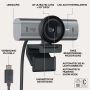 Logitech MX Brio 705 for Business webcam 8,5 MP 4096 x 2160 Pixels USB 3.2 Gen 1 (3.1 Gen 1) Aluminium, Zwart (960-001530) thumbnail