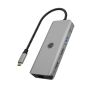 ICY BOX IB-DK4012-CPD Bedraad USB 3.2 Gen 1 (3.1 Gen 1) Type-C Antraciet, Zwart (IB-DK4012-CPD) thumbnail