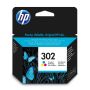 HP 302 originele drie-kleuren inktcartridge (F6U65AE) thumbnail