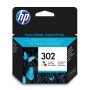 HP 302 originele drie-kleuren inktcartridge (F6U65AE) thumbnail