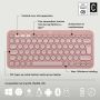 Logitech Pebble 2 Combo toetsenbord Inclusief muis RF-draadloos + Bluetooth QWERTY US International Roze (920-012241) thumbnail