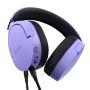 Trust GXT 489P FAYZO Headset Bedraad Hoofdband Gamen Zwart, Paars (25301) thumbnail