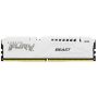 Kingston Technology FURY Beast 16GB 6400MT/s DDR5 CL32 DIMM White XMP (KF564C32BW-16) thumbnail
