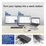 ACT USB-C Docking Station 4K, voor 2 HDMI of DisplayPort monitoren, DisplayLink (AC7160) thumbnail
