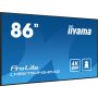 iiyama LH8675UHS-B1AG beeldkrant Digitale signage flatscreen 2,17 m (85.6") LCD Wifi 500 cd/m² 4K Ultra HD Zwart Type processor Android 11 24/7 (LH8675UHS-B1AG) thumbnail