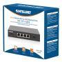 Intellinet 5-poorts 2.5G multi-gigabit netwerk switch, 4x 2.5G RJ45 + 1x 10G SFP+ uplink, onbeheerde switch, desktopformaat, wandmontage mogelijk, 3 jaar garantie (562058) thumbnail