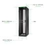 APC Netshelter SX Gen2 AR3107B2 - 48U, 2258h x 600b x 1070d mm, met zijpanelen, zwart (AR3107B2) thumbnail
