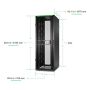 APC Netshelter SX Gen2 AR3155B2 - 45U, 2124h x 750b x 1070d mm, met zijpanelen, zwart (AR3155B2) thumbnail