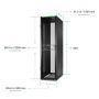 APC Netshelter SX Gen2 AR3307B2 - 48U, 2258h x 600b x 1070d mm, met zijpanelen, zwart (AR3307B2) thumbnail