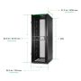 APC Netshelter SX Gen2 AR3355B2 - 45U, 2124h x 750b x 1200d mm, met zijpanelen, zwart (AR3355B2) thumbnail