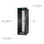 APC Netshelter SX Gen2 AR3357B2 - 48U, 2258h x 750b x 1070d mm, met zijpanelen, zwart (AR3357B2) thumbnail
