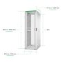 APC Netshelter SX Gen2 AR3357W2 - 48U, 2258h x 750b x 1070d mm, met zijpanelen, wit (AR3357W2) thumbnail