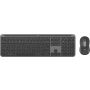 Logitech MK950 Signature Slim toetsenbord Inclusief muis Kantoor RF-draadloos + Bluetooth QWERTY US International Grafiet (920-012490) thumbnail