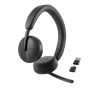 DELL WL3024 Headset Bedraad en draadloos Hoofdband Oproepen/muziek USB Type-C Bluetooth Zwart (520-BBDG) thumbnail