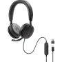 DELL WH5024 Headset Bedraad Hoofdband Oproepen/muziek USB Type-C Zwart (520-BBGQ) thumbnail