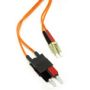 C2G 3m LC/SC LSZH Duplex 62.5/125 Multimode Fibre Patch Cable InfiniBand en Glasvezelkabel Oranje (85257) thumbnail