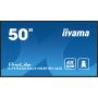 iiyama LH5065UHSB-B1AG beeldkrant Digitale signage flatscreen 125,7 cm (49.5") LCD Wifi 800 cd/m² 4K Ultra HD Zwart Type processor Android 11 24/7 (LH5065UHSB-B1AG) thumbnail