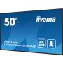 iiyama LH5075UHS-B1AG beeldkrant Digitale signage flatscreen 125,7 cm (49.5") LCD Wifi 500 cd/m² 4K Ultra HD Zwart Type processor Android 11 24/7 thumbnail