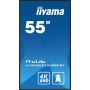 iiyama LH5565UHSB-B1 beeldkrant Kiosk-ontwerp 138,7 cm (54.6") LED Wifi 800 cd/m² 4K Ultra HD Zwart Type processor Android 11 24/7 (LH5565UHSB-B1) thumbnail