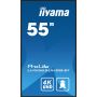 iiyama LH5565UHSB-B1 beeldkrant Kiosk-ontwerp 138,7 cm (54.6") LED Wifi 800 cd/m² 4K Ultra HD Zwart Type processor Android 11 24/7 (LH5565UHSB-B1) thumbnail