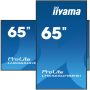 iiyama LH6565UHSB-B1 beeldkrant Kiosk-ontwerp 163,8 cm (64.5") LED Wifi 800 cd/m² 4K Ultra HD Zwart Type processor Android 11 24/7 (LH6565UHSB-B1) thumbnail