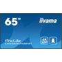 iiyama LH6565UHSB-B1 beeldkrant Kiosk-ontwerp 163,8 cm (64.5") LED Wifi 800 cd/m² 4K Ultra HD Zwart Type processor Android 11 24/7 (LH6565UHSB-B1) thumbnail