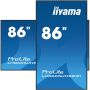 iiyama LH8665UHSB-B1 beeldkrant Kiosk-ontwerp 2,18 m (86") LED Wifi 800 cd/m² 4K Ultra HD Zwart Type processor Android 11 24/7 (LH8665UHSB-B1) thumbnail