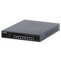 Intellinet 10-poorts L2+ volledig beheerde PoE++ netwerk switch, 8x Gigabit Ethernet + 2x SFP uplinks, IEEE 802.3bt (2x 90 W, 6x 30 W), 242 W PoE-budget, desktopformaat, incl. 19" rackbeugels, 3 jaar garantie (562003) thumbnail