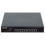 Intellinet 10-poorts L2+ volledig beheerde PoE++ netwerk switch, 8x Gigabit Ethernet + 2x SFP uplinks, IEEE 802.3bt (2x 90 W, 6x 30 W), 242 W PoE-budget, desktopformaat, incl. 19" rackbeugels, 3 jaar garantie (562003) thumbnail