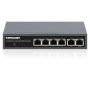 Intellinet PoE-gevoede 6-poorts lite smart managed PoE+ netwerk switch met 4 GbE-poorten / 2 GbE-uplinks en PoE passthrough, 3 jaar garantie (562034) thumbnail