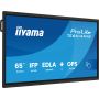 iiyama PROLITE TE6514MIS-B2AG Kiosk-ontwerp 165,1 cm (65") LCD Wifi 435 cd/m² 4K Ultra HD Zwart Touchscreen Type processor Android 24/7 (TE6514MIS-B2AG) thumbnail