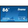 iiyama PROLITE TE8614MIS-B2AG Digitale signage flatscreen 2,18 m (86") LCD Wifi 435 cd/m² 4K Ultra HD Zwart Touchscreen Type processor Android 24/7 (TE8614MIS-B2AG) n/a thumbnail