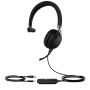 Yealink UH38 Mono Teams Headset Bedraad en draadloos Hoofdband Oproepen/muziek USB Type-C Bluetooth Zwart (1308083) thumbnail