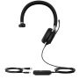 Yealink UH38 Mono Teams Headset Bedraad en draadloos Hoofdband Oproepen/muziek USB Type-C Bluetooth Zwart (1308083) thumbnail