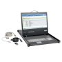 Tripp Lite B021-000-19-HD2 rack console 48,3 cm (19") 1920 x 1080 Pixels Zwart 1U (B021-000-19-HD2) thumbnail