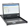 Tripp Lite B021-000-19-HD2 rack console 48,3 cm (19") 1920 x 1080 Pixels Zwart 1U (B021-000-19-HD2) thumbnail