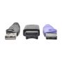 Tripp Lite B055-001-UDP toetsenbord-video-muis (kvm) kabel Zwart, Paars (B055-001-UDP) thumbnail