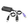 Tripp Lite B055-001-UDP toetsenbord-video-muis (kvm) kabel Zwart, Paars (B055-001-UDP) thumbnail