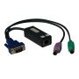 Tripp Lite B078-101-PS2 toetsenbord-video-muis (kvm) kabel Zwart, Blauw, Groen, Violet (B078-101-PS2) thumbnail