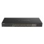 D-Link DXS-1210-28S netwerk-switch Managed L2/L3 10G Ethernet (100/1000/10000) 1U Zwart (DXS-11210-28S) thumbnail