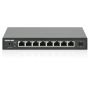 Intellinet 9-poorts 2.5G multi-gigabit netwerk switch, 8x 2.5G RJ45-poorten + 1x 10G SFP+ uplink, onbeheerde switch, desktopformaat, wandmontage mogelijk, 3 jaar garantie (562096) thumbnail