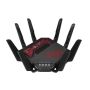ASUS ROG Rapture GT-BE19000 draadloze router Multi-Gigabit Ethernet Tri-band (2,4 GHz / 5 GHz / 6 GHz) Zwart, Rood (90IG0850-MO9A0V) thumbnail