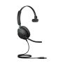 Jabra 24089-889-999 hoofdtelefoon/headset Bedraad Hoofdband Kantoor/callcenter USB Type-A Bluetooth Zwart (24089-889-999) thumbnail