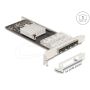 Delock PCI Express x4 Netzwerkkarte Gigabit LAN 4 x SFP i350 (88342) thumbnail