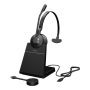 Jabra Engage 55 SE Headset Draadloos Hoofdband Kantoor/callcenter Zwart (9653-435-111) thumbnail