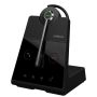Jabra Engage 65 SE Headset Draadloos oorhaak, Hoofdband Kantoor/callcenter Zwart (9655-553-111) thumbnail